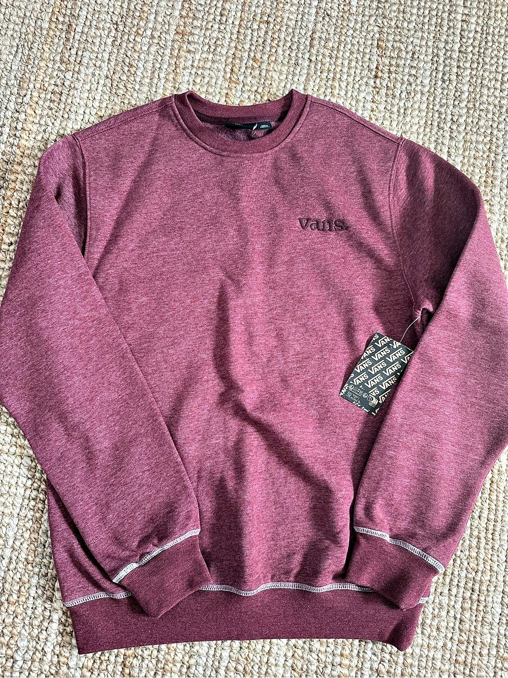 Vans Logo Crewneck Sweatshirt Size Small NWT